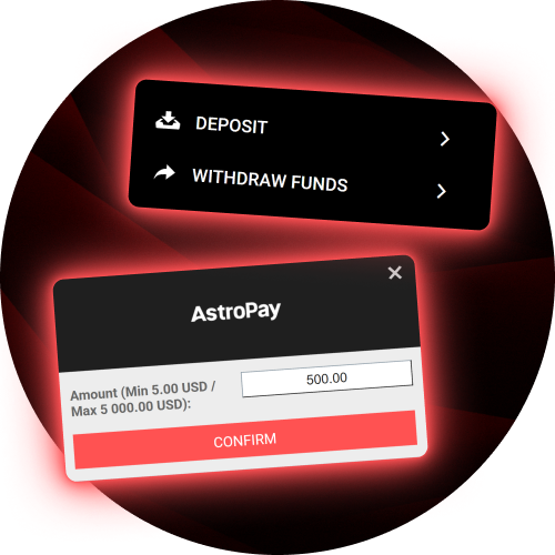 Make quick deposits and withdrawals using various payment systems in the PariPulse app.