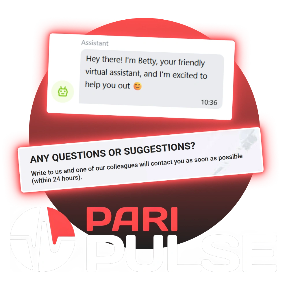 Contact the support team via the virtual assistant for any questions at PariPulse.