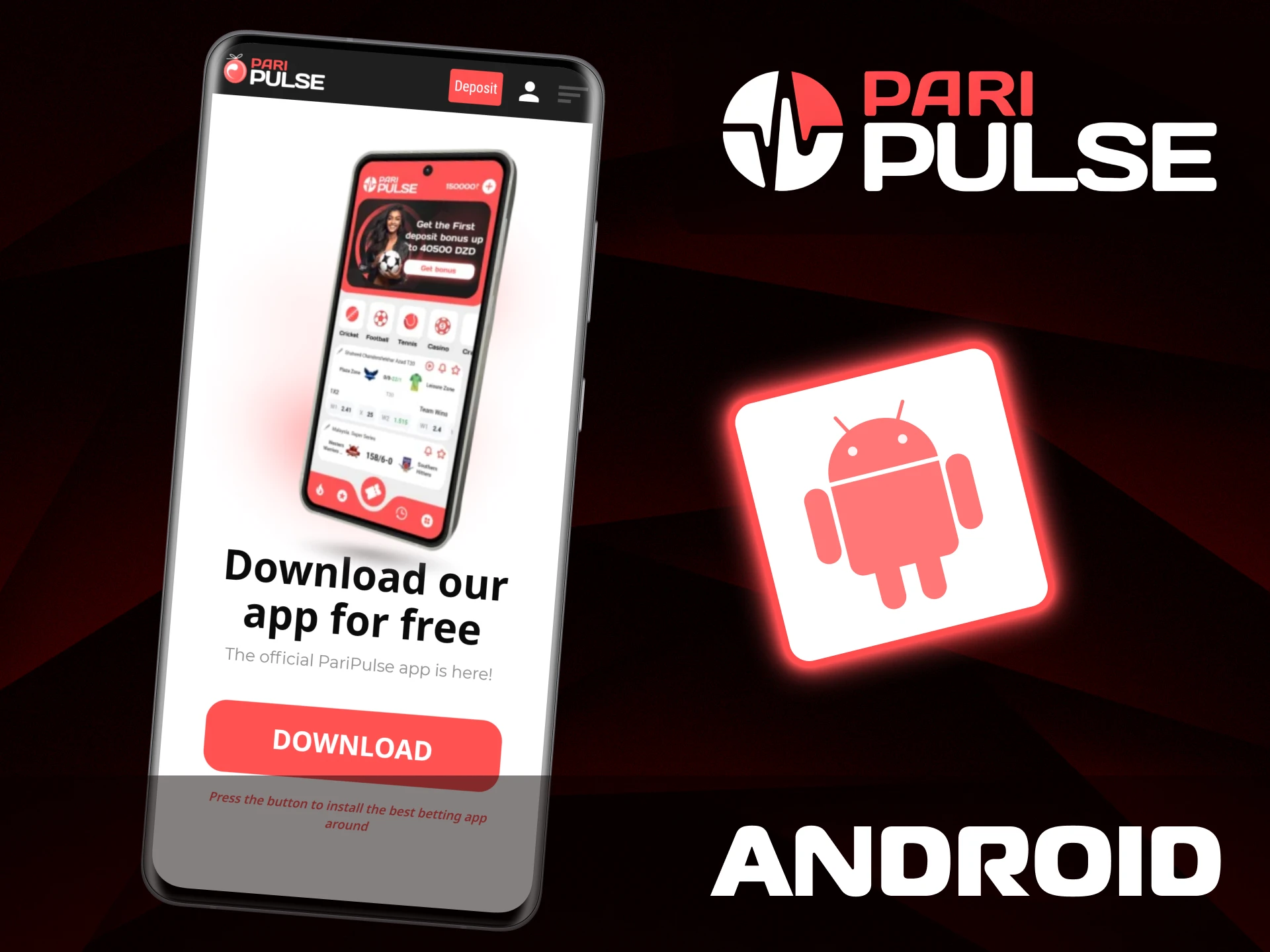 Download the PariPulse app for Android for the best betting experience.