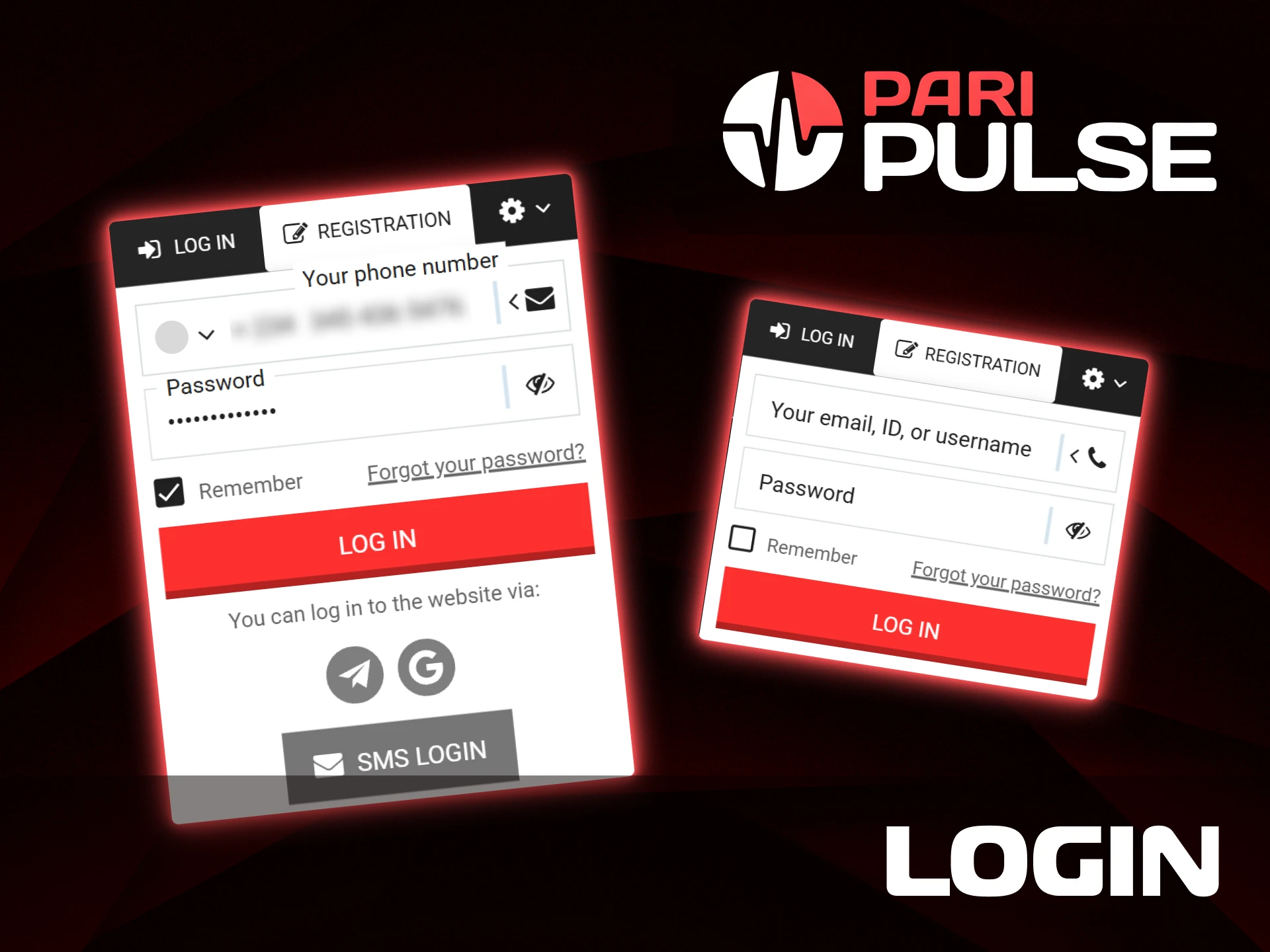Access your PariPulse account securely by entering your login credentials.