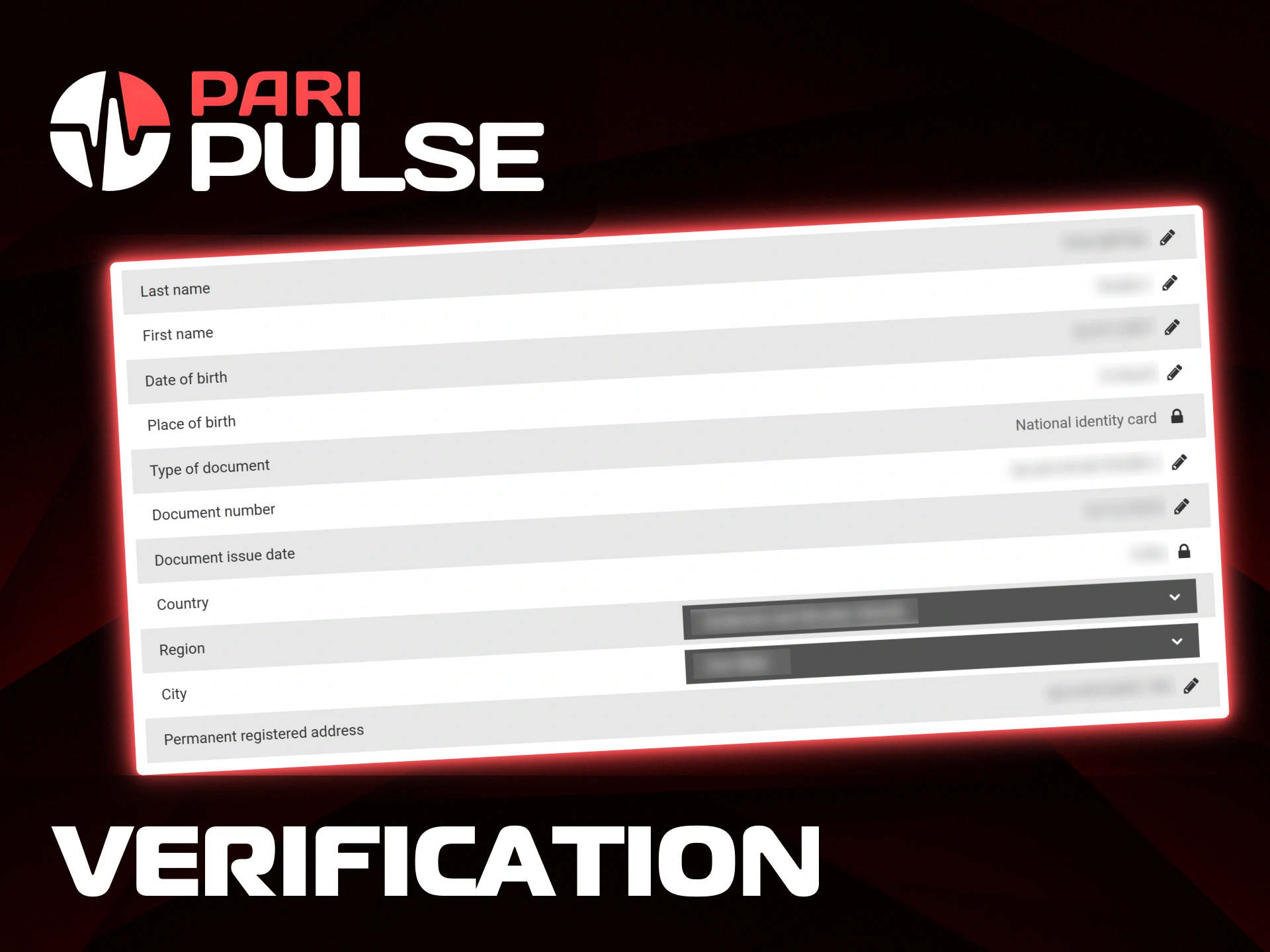 Complete the identity verification process to unlock full features on PariPulse.